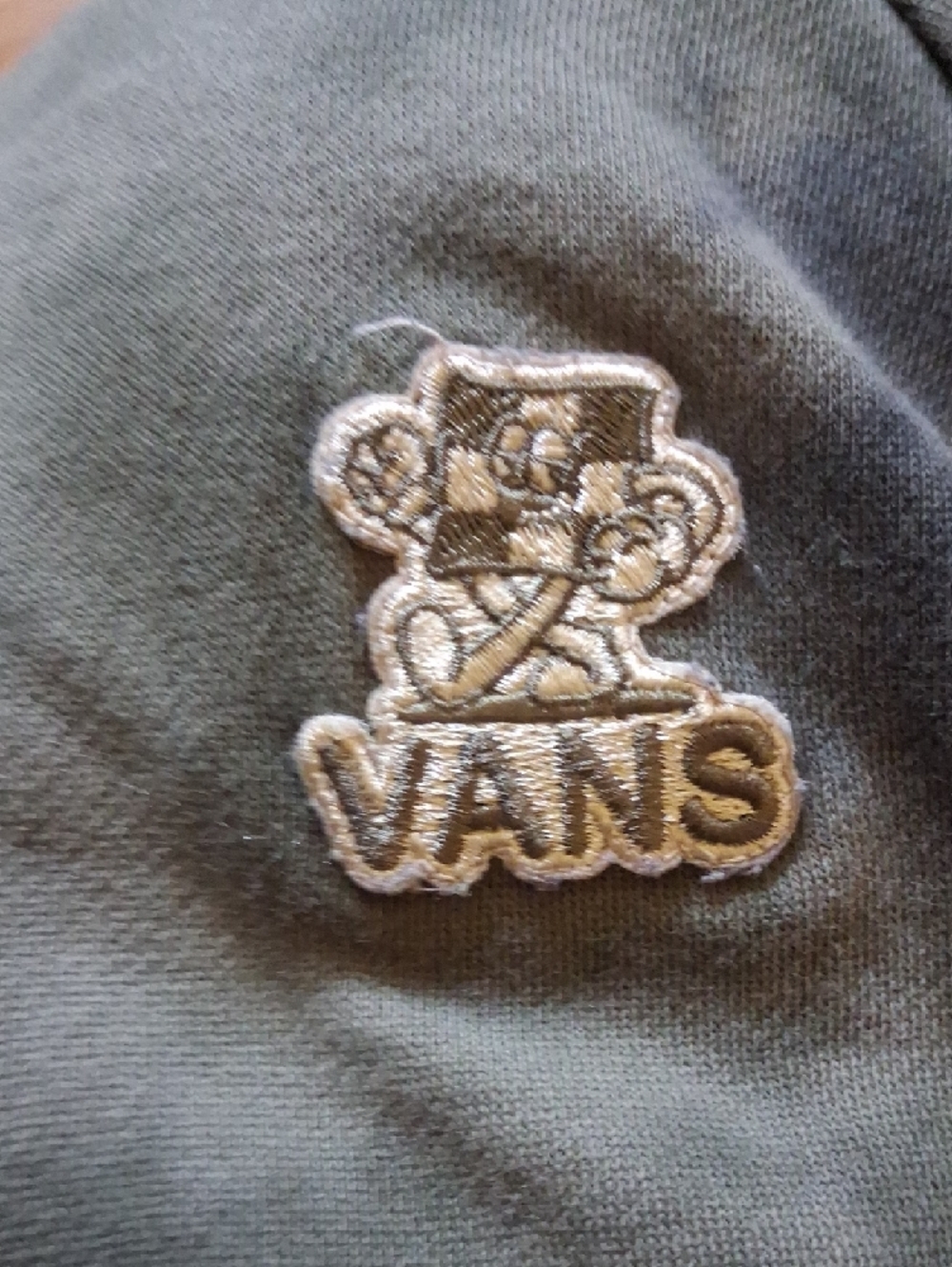 Vans Olive Green and Black Tie-Dye Hoodie - Picture 3 of 4